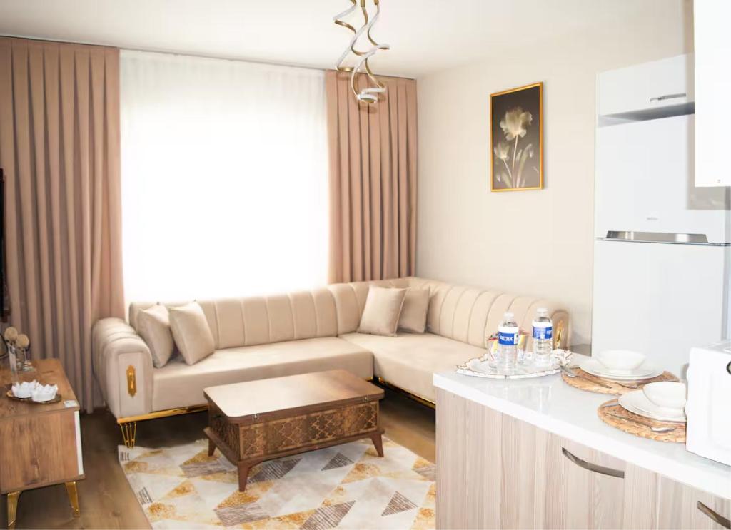 Posezení v ubytování Two Bedroom King Suite TH30