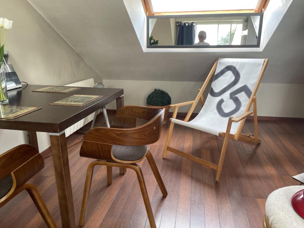 Posezení v ubytování Appartement Newport vue mer