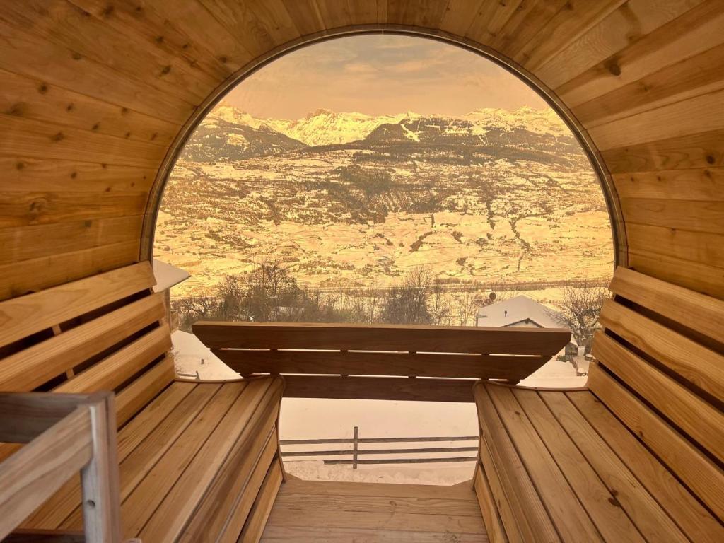 Nespecifikovaný výhled na hory nebo výhled na hory při pohledu z bed and breakfast