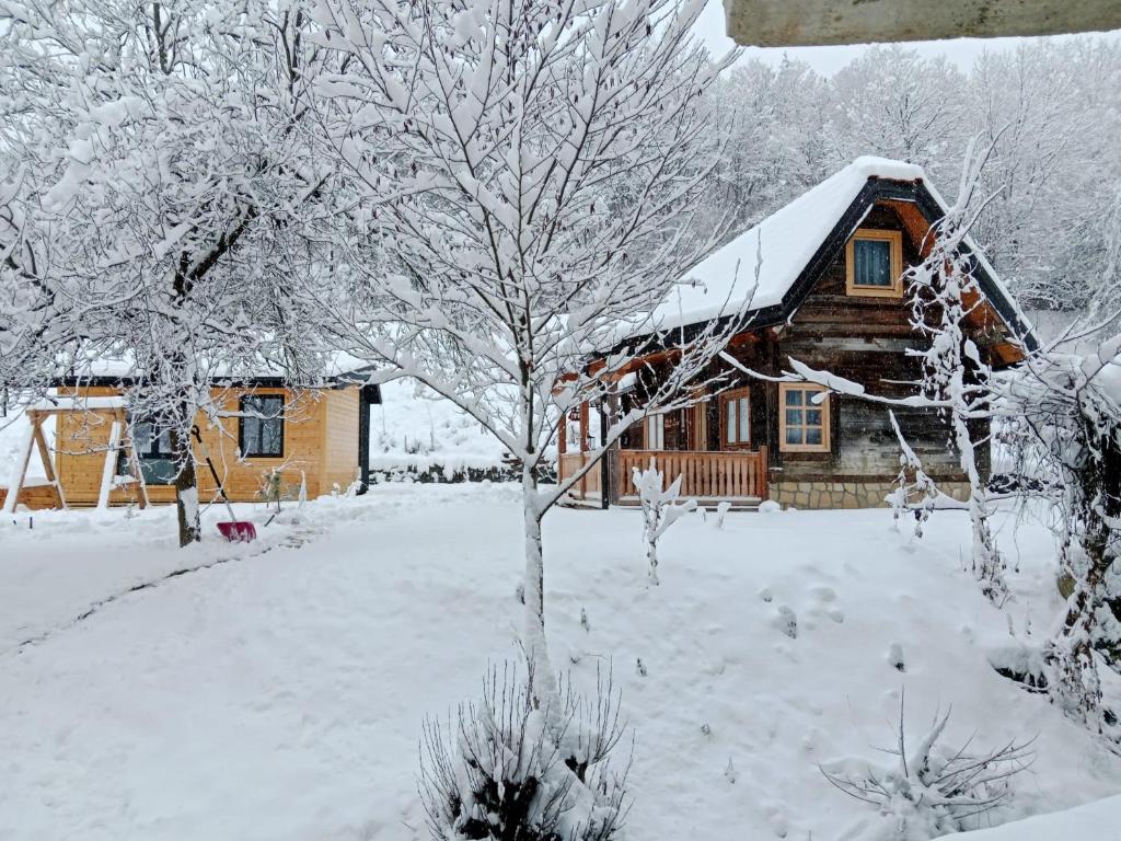 Brvnara Etno Lux v zimě