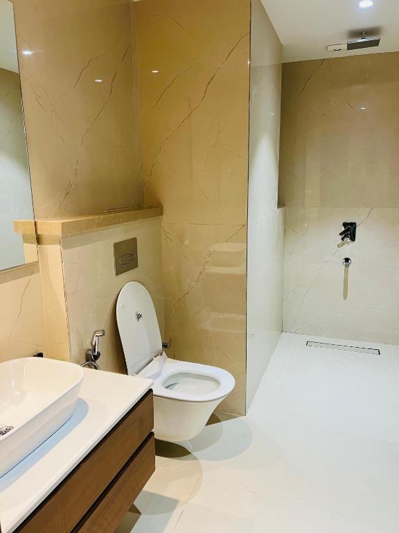 Koupelna v ubytování Hotel Bhoomivilas