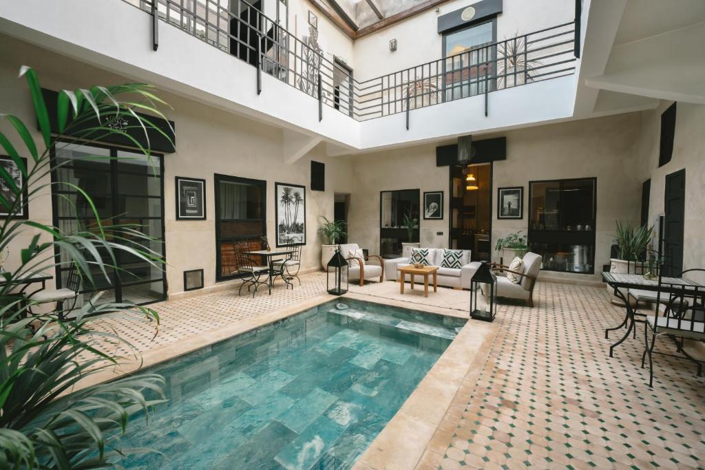 Bassein majutusasutuses Riad Dar Bousga või selle lähedal