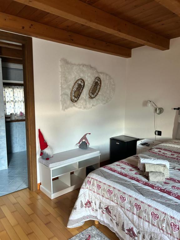 Postel nebo postele na pokoji v ubytování Lo Sougnet