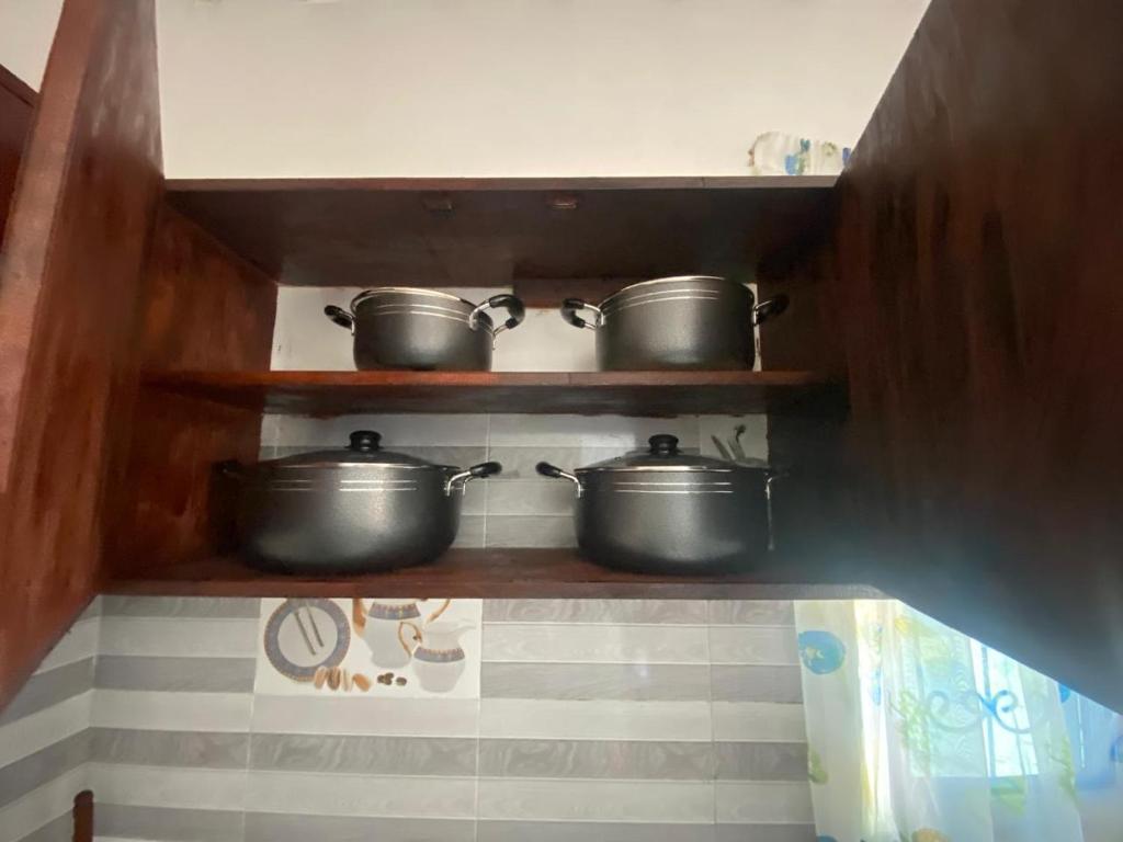Kuchyň nebo kuchyňský kout v ubytování Kipepeo apartment