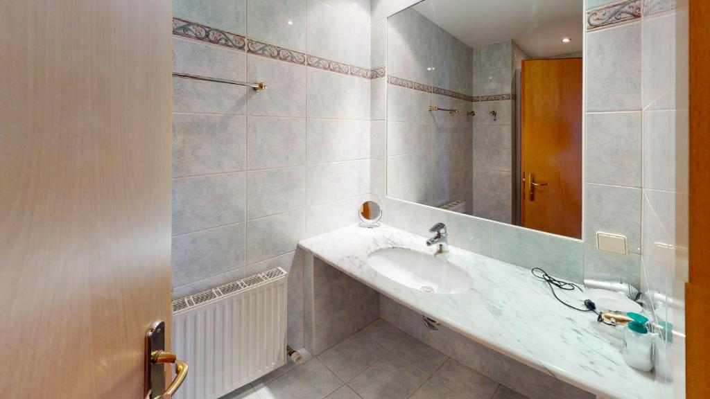 Koupelna v ubytování Bräuhaus Appartements