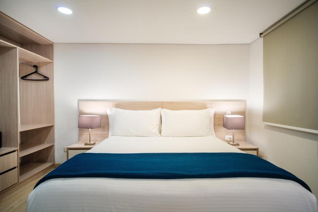Letto o letti in una camera di Palermo Home Bogota & Art Gallery