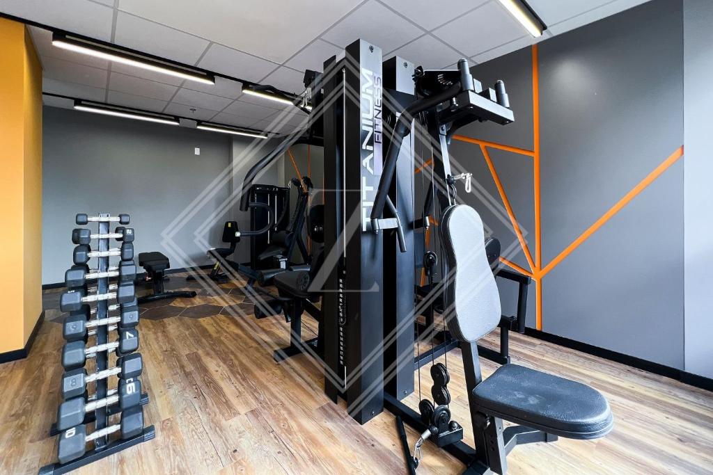 Fitness centrum a/nebo fitness zařízení v ubytování Zainalofts7Vila Mariana ao lado metrô, CASV 37 ID