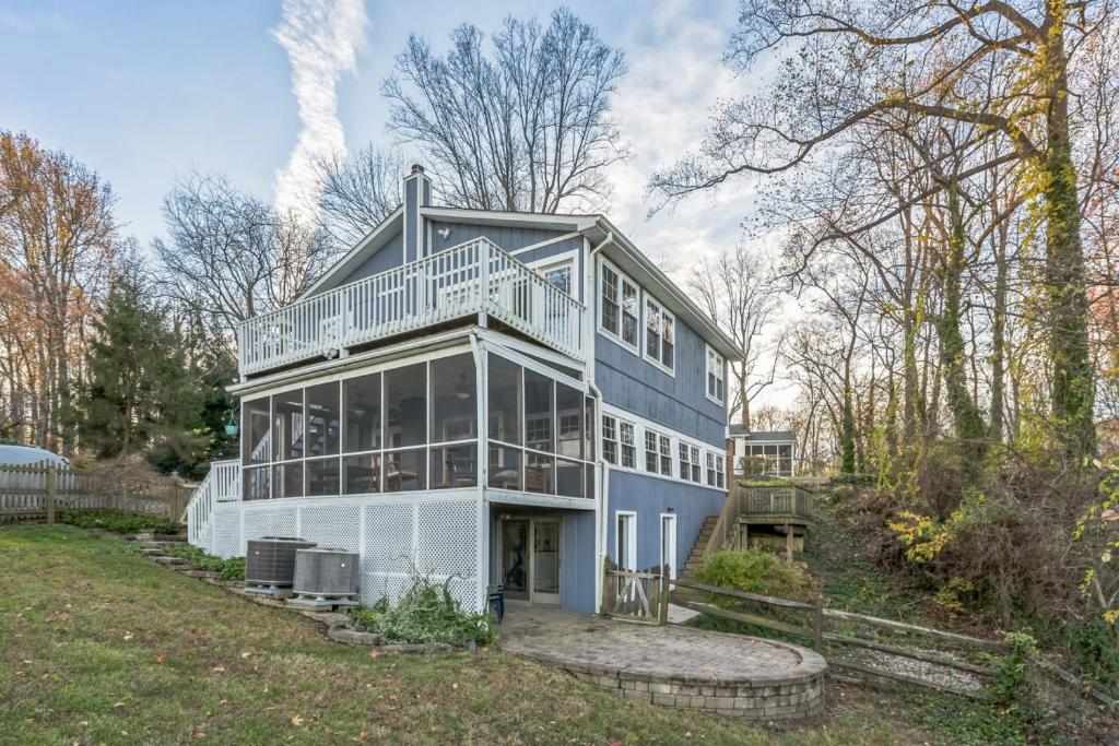 Bygningen som feriehuset ligger i