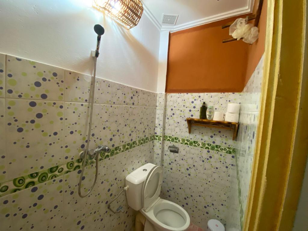 Koupelna v ubytování Aftass Hostel