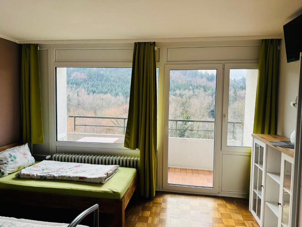 Postel nebo postele na pokoji v ubytování 1-Zimmer-Wohnung 173