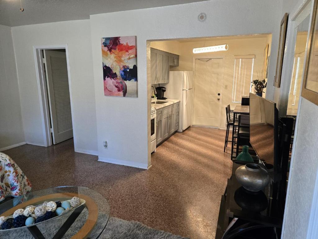 Kuchyň nebo kuchyňský kout v ubytování Madison Apartments