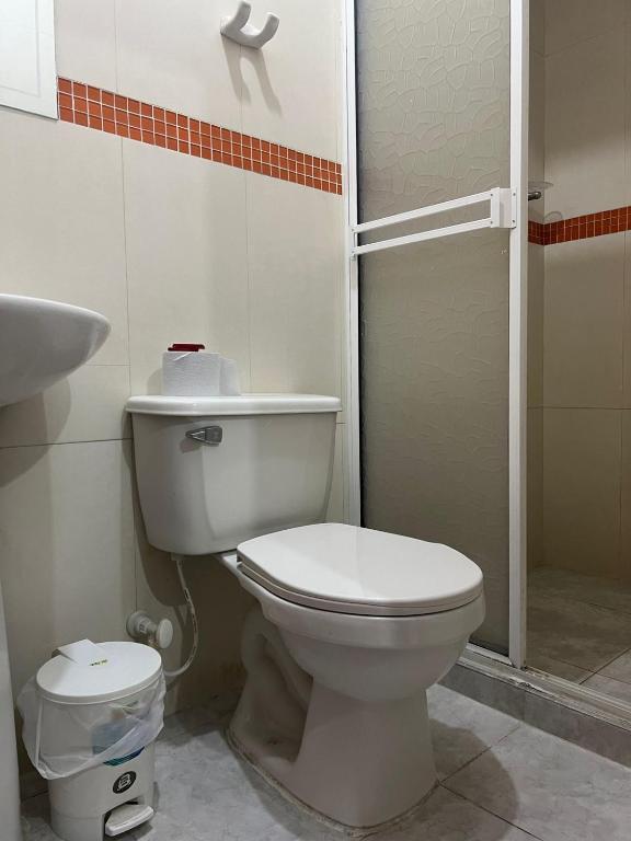 Koupelna v ubytování Hotel Palacio Real