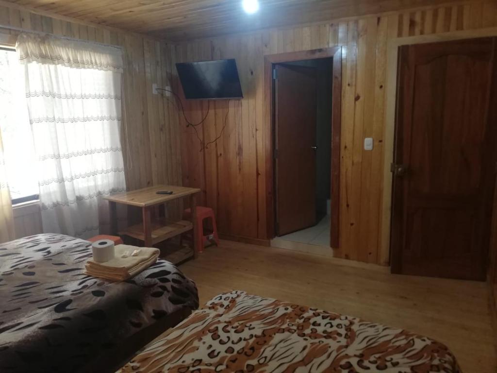 TV a/nebo společenská místnost v ubytování HOSPEDAJE CAMPOS ELÌSEOS