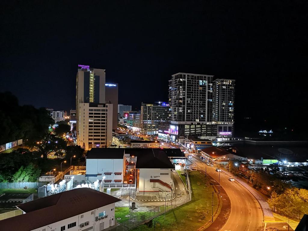 Nespecifikovaný výhled na destinaci Kota Kinabalu nebo výhled na město při pohledu z apartmánu