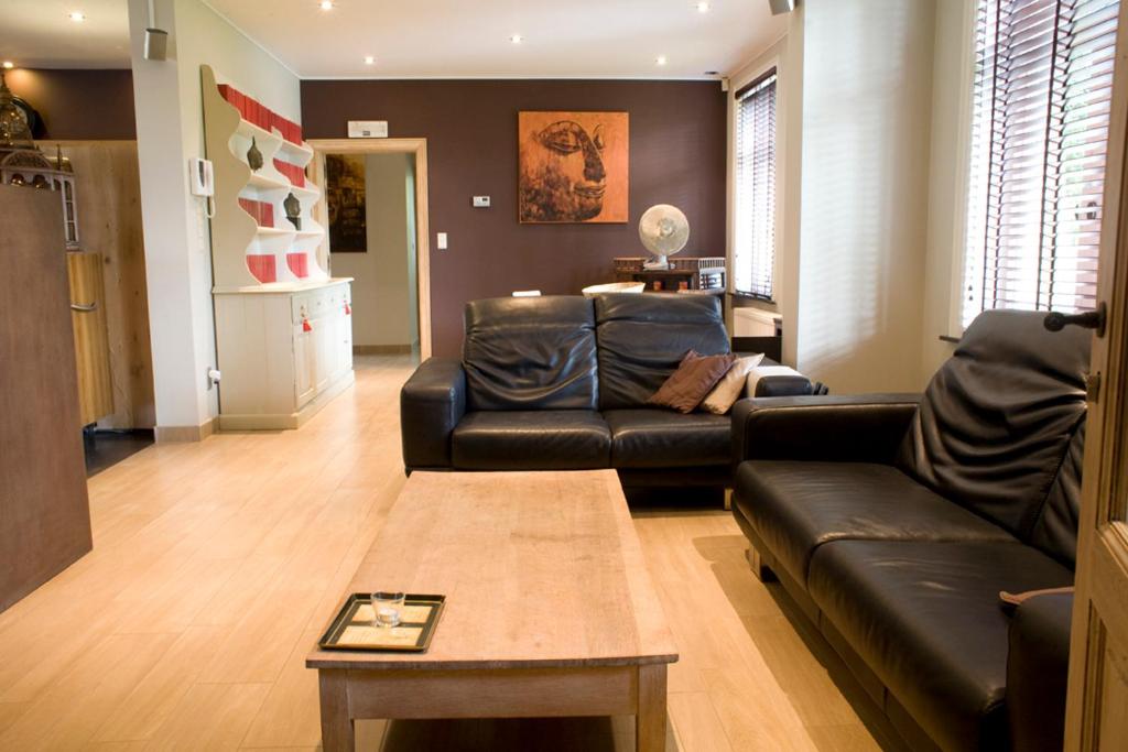 Posezení v ubytování B&B Oeren-Plage