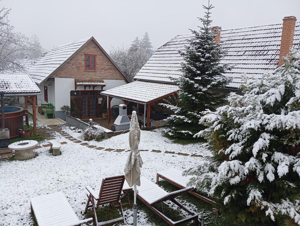 Το Padláskincsek Vendégház τον χειμώνα