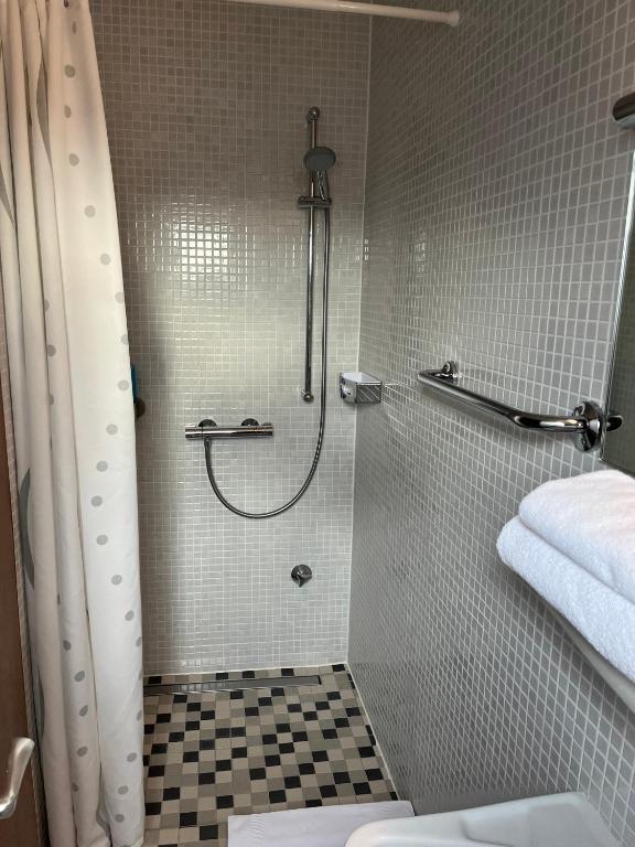Koupelna v ubytování Hotel Zum Ritter