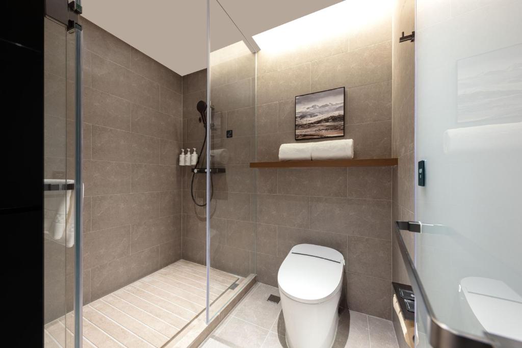 Vannituba majutusasutuses Atour Hotel Fuzhou Mawei Free Trade Zone Oriental City