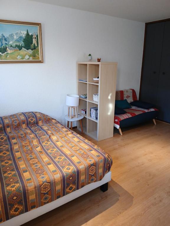 Postel nebo postele na pokoji v ubytování Petit studio tout confort