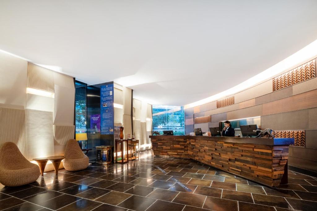 Posezení v ubytování The Mulian Hotel Guangzhou Zhujiang New Town-Canton Fair Free Shuttle Bus