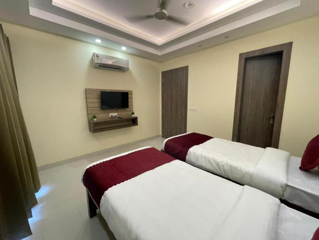 MY STAY Service Appartment客房内的一张或多张床位