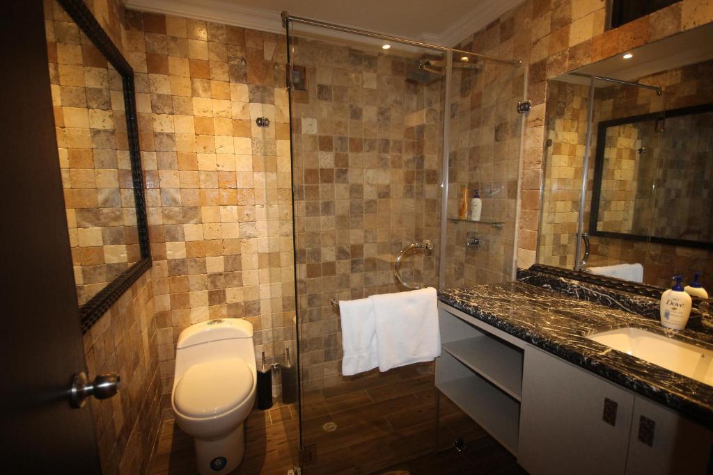 Koupelna v ubytování Cedros Inn Boutique Hotel