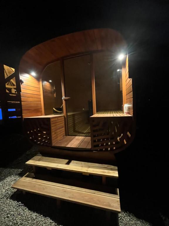 Fotografia z galérie ubytovania Mazury "Willa Ślimakowo" w Pasymiu z jakuzzi, sauną, pomostem v destinácii Pasym