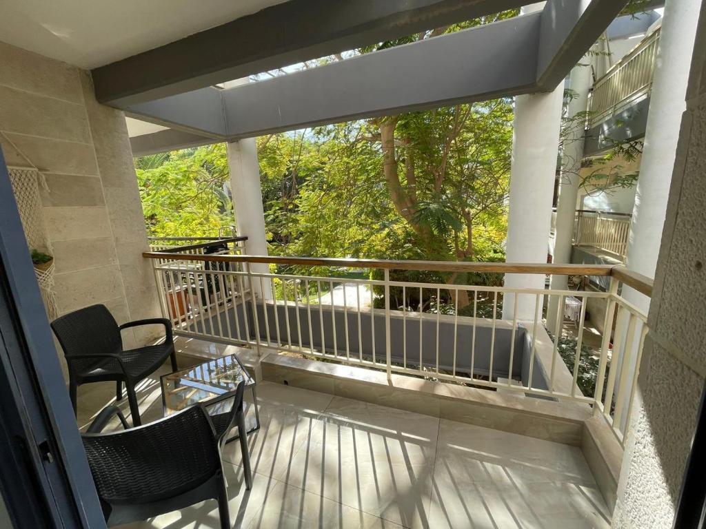 A balcony or terrace at oR-Ya Suite- Royal Park