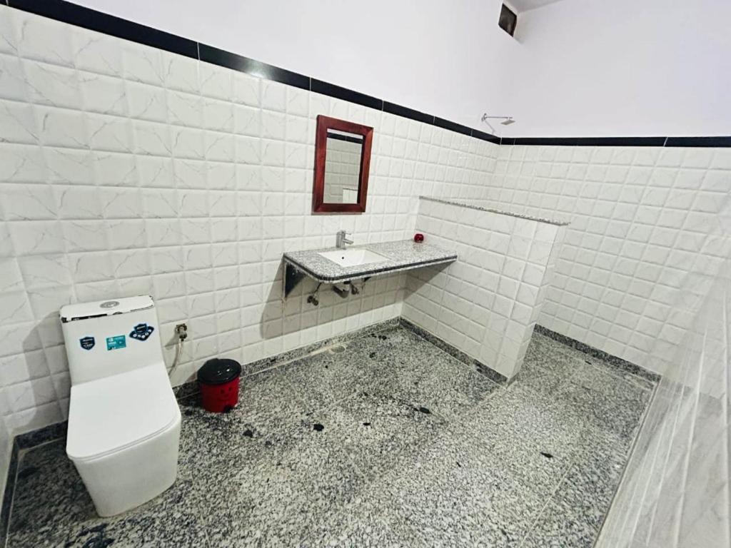 Koupelna v ubytování Hotel Lemonade