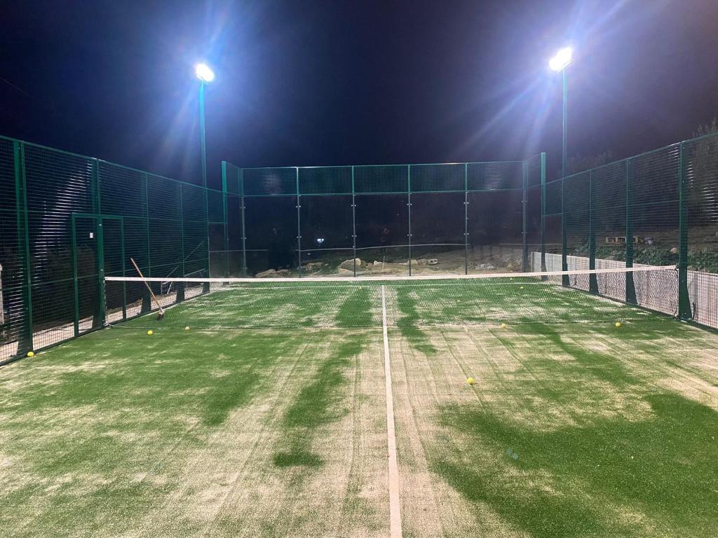 Tenis alebo squash v ubytovaní Hacienda Los Olivos Alora Grupos grandes Fiestas Pista de padel alebo jeho okolí