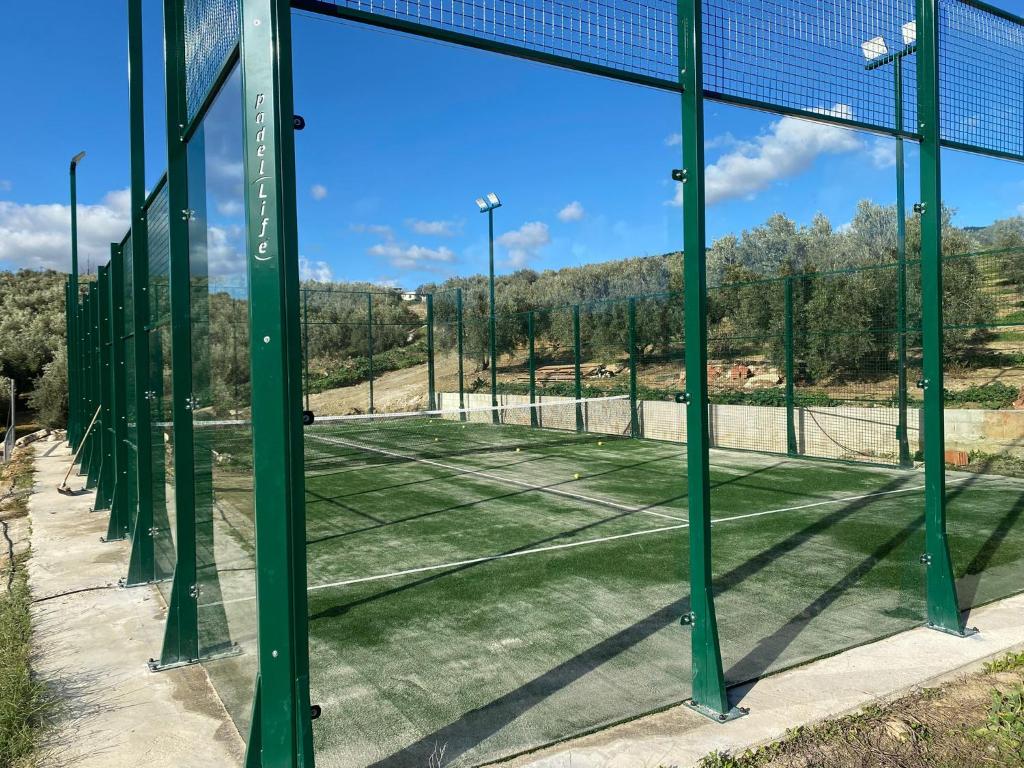 Tenis alebo squash v ubytovaní Hacienda Los Olivos Alora Grupos grandes Fiestas Pista de padel alebo jeho okolí