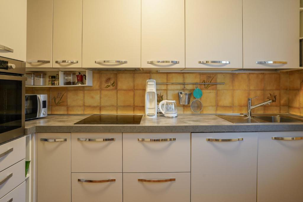 Kuchyň nebo kuchyňský kout v ubytování La Villa di Rudy
