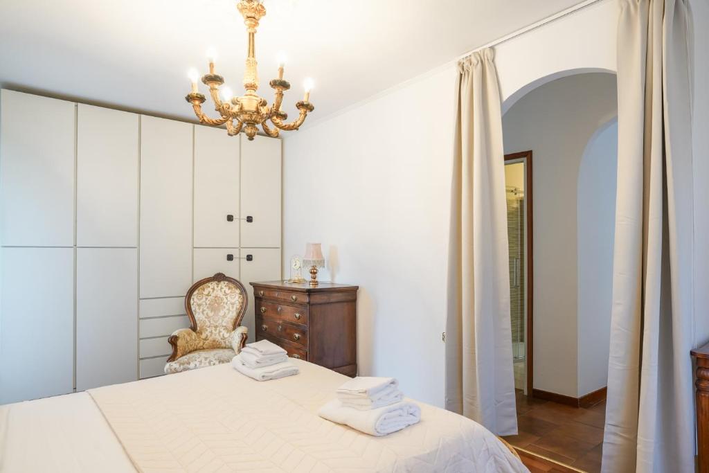 Postel nebo postele na pokoji v ubytování La Villa di Rudy