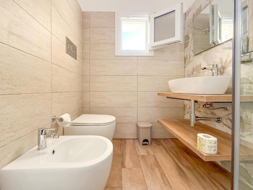 Koupelna v ubytování FeVi Rooms