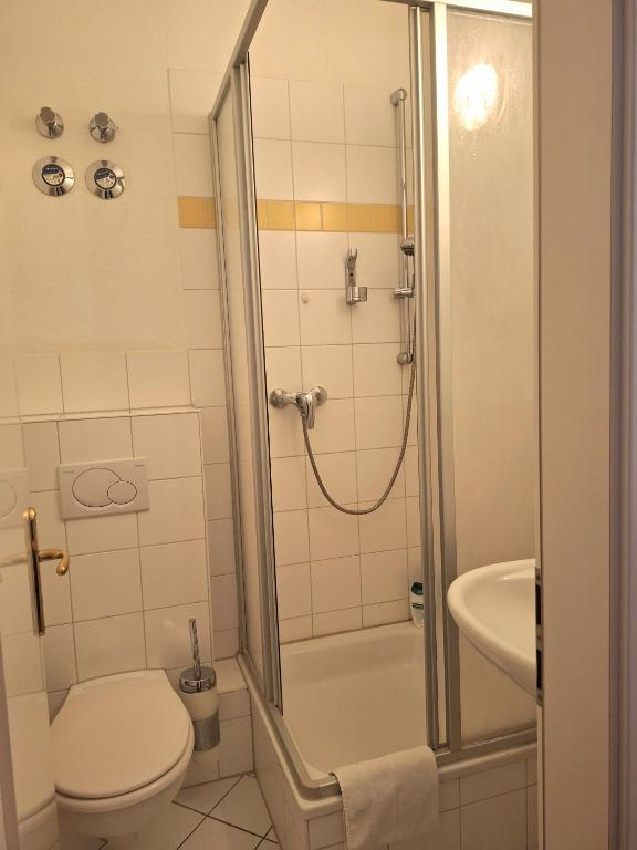 Koupelna v ubytování Hotel Amelie Berlin