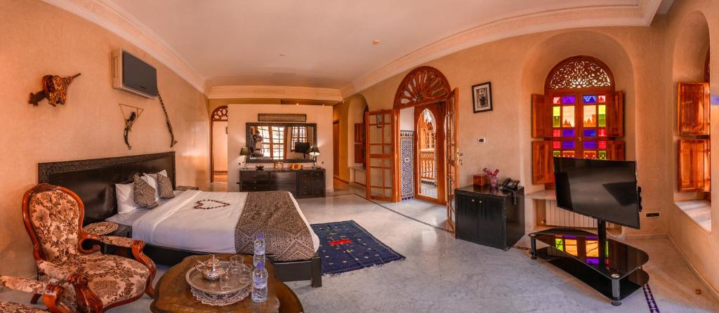 TV a/nebo společenská místnost v ubytování Abraj Bladi Resort