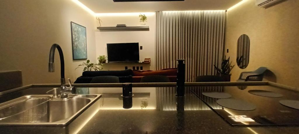TV a/nebo společenská místnost v ubytování Apartamento Terracota