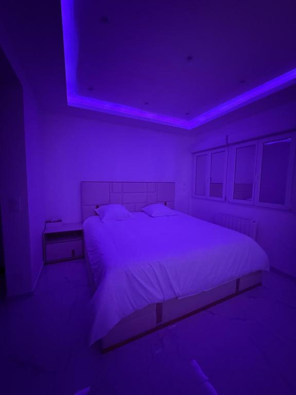 Postel nebo postele na pokoji v ubytování Suite KING Size SAUNA JACUZZI