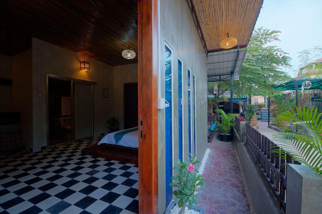 Zahrada ubytování Old Khmer House