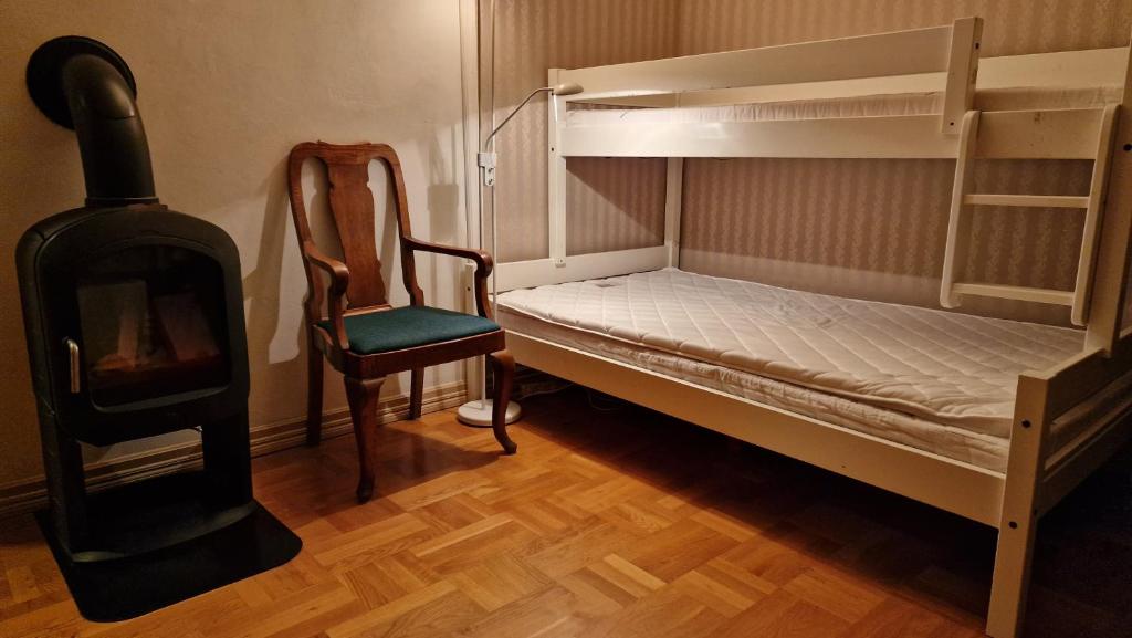 Postel nebo postele na pokoji v ubytování Haugvangen
