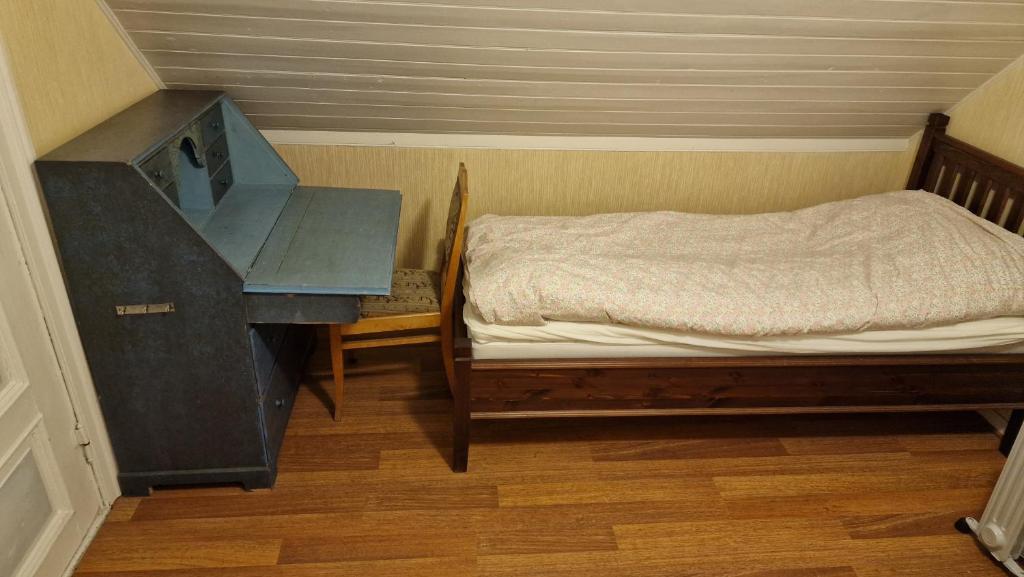 Postel nebo postele na pokoji v ubytování Haugvangen