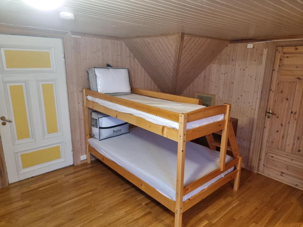 Postel nebo postele na pokoji v ubytování Haugvangen