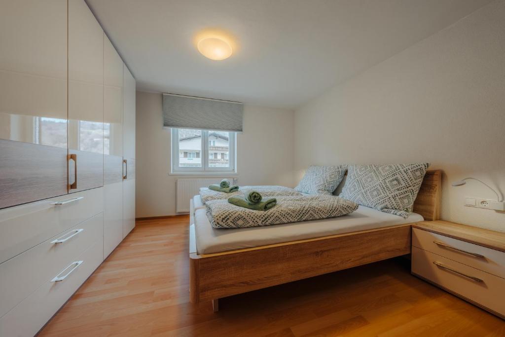 Postel nebo postele na pokoji v ubytování Berghof Apartment Rodund