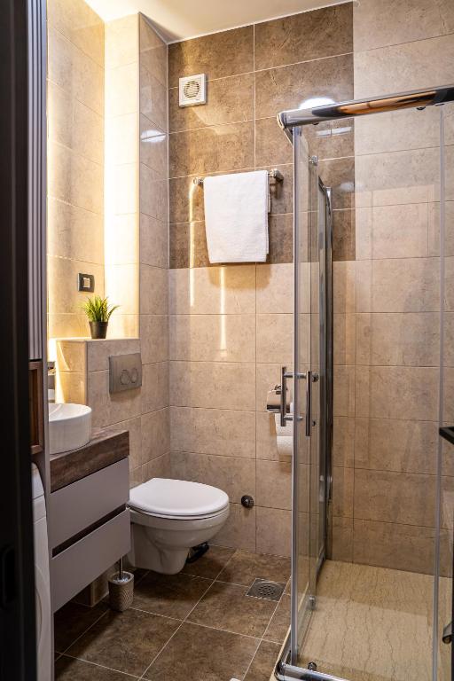 Koupelna v ubytování Brilijant Apartman