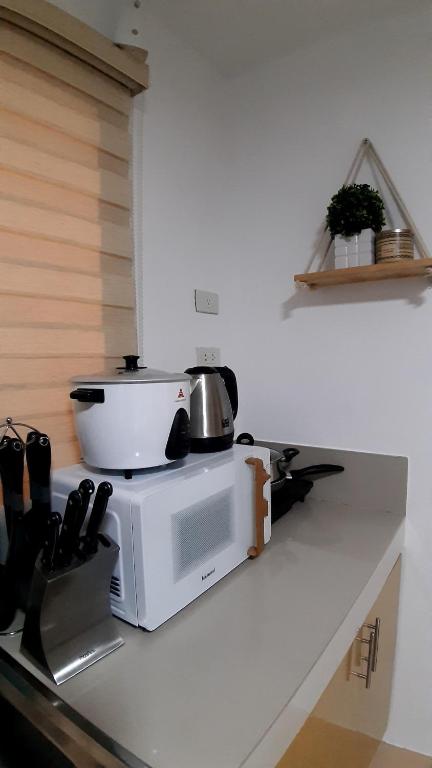 Dapur atau dapur kecil di JDSD Properties One Spatial Condominium unli WIFI