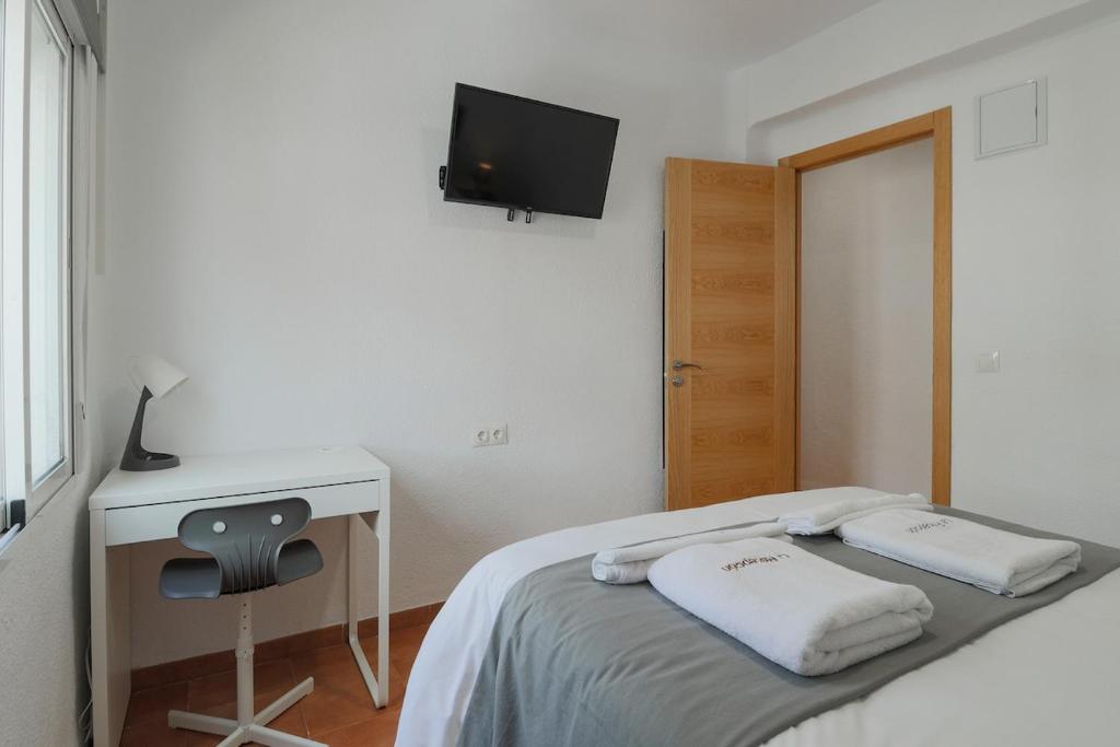 Posteľ alebo postele v izbe v ubytovaní C75 - Comfy 3 Bedroom Near City Center