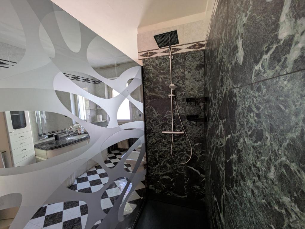 Koupelna v ubytování Apartments Giovannini