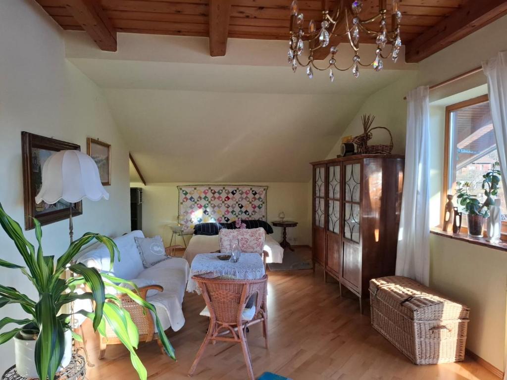 Posezení v ubytování Wohnung in Kärnten Nähe Millstättersee