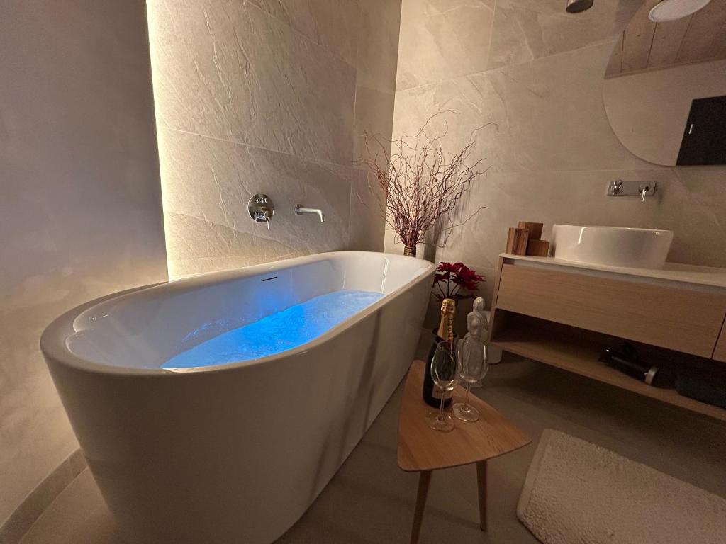 Koupelna v ubytování Apartmány Dolina