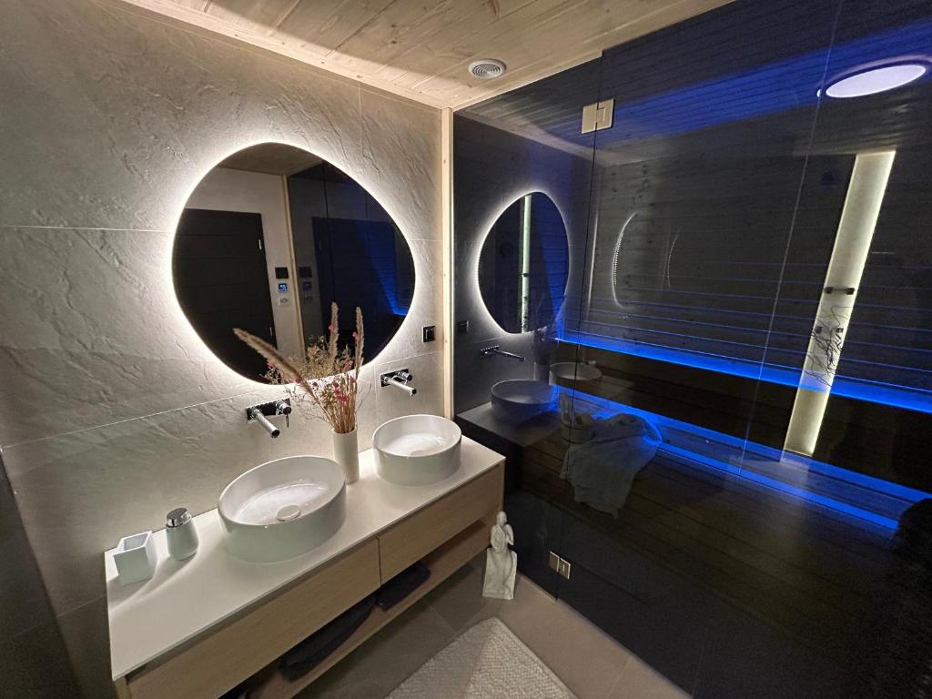 Koupelna v ubytování Apartmány Dolina